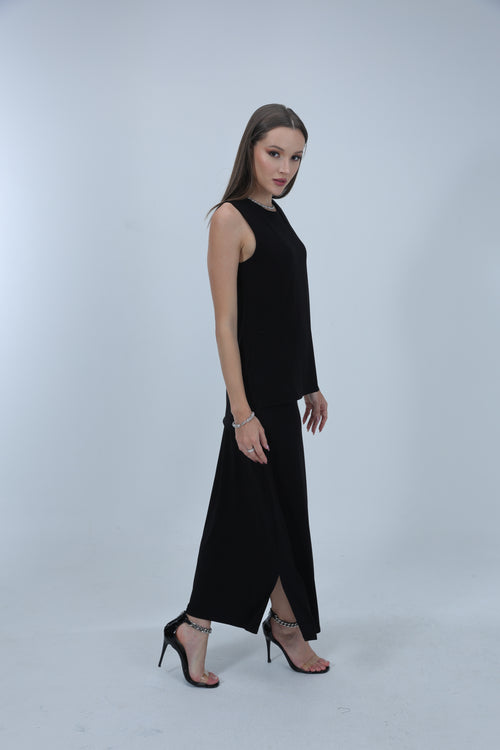 Janine, Black Long Skirt